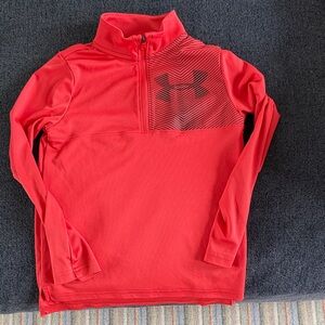 Under Armour Red Quarter-Zip Pullover